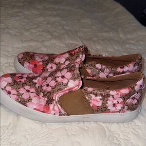 Floral Slip-On Sneakers